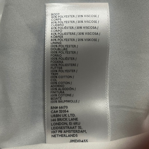 Urban Outfitters Marseille Blue White Gingham Smocked Babydoll Mini Dress Large - Picture 6 of 7